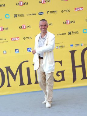 GIFFONI VALLE PİANA - 25 Temmuz 2025: Saverio Raimondo, Giffoni Film Festivali 2025 - 25 Temmuz 2025 tarihinde Giffoni Valle Piana, İtalya 'da.