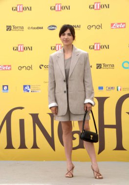 GiFFONI VALE PİANA - 26 Temmuz 2025: Selene Caramazza Giffoni Film Festivali 2025 - 26 Temmuz 2025 tarihinde Giffoni Valle Piana, İtalya.