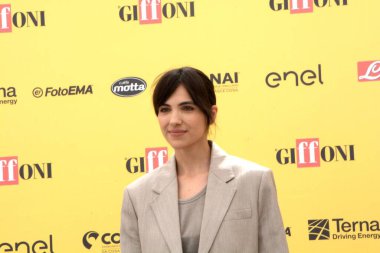 GiFFONI VALE PİANA - 26 Temmuz 2025: Selene Caramazza Giffoni Film Festivali 2025 - 26 Temmuz 2025 tarihinde Giffoni Valle Piana, İtalya.