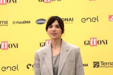 GiFFONI VALE PİANA - 26 Temmuz 2025: Selene Caramazza Giffoni Film Festivali 2025 - 26 Temmuz 2025 tarihinde Giffoni Valle Piana, İtalya.