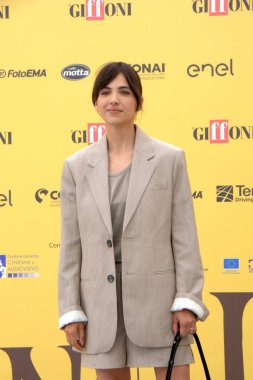 GiFFONI VALE PİANA - 26 Temmuz 2025: Selene Caramazza Giffoni Film Festivali 2025 - 26 Temmuz 2025 tarihinde Giffoni Valle Piana, İtalya.