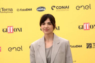 GiFFONI VALE PİANA - 26 Temmuz 2025: Selene Caramazza Giffoni Film Festivali 2025 - 26 Temmuz 2025 tarihinde Giffoni Valle Piana, İtalya.