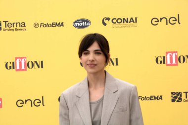 GiFFONI VALE PİANA - 26 Temmuz 2025: Selene Caramazza Giffoni Film Festivali 2025 - 26 Temmuz 2025 tarihinde Giffoni Valle Piana, İtalya.