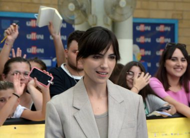 GiFFONI VALE PİANA - 26 Temmuz 2025: Selene Caramazza Giffoni Film Festivali 2025 - 26 Temmuz 2025 tarihinde Giffoni Valle Piana, İtalya.