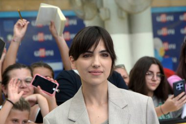 GiFFONI VALE PİANA - 26 Temmuz 2025: Selene Caramazza Giffoni Film Festivali 2025 - 26 Temmuz 2025 tarihinde Giffoni Valle Piana, İtalya.