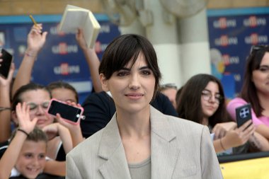 GiFFONI VALE PİANA - 26 Temmuz 2025: Selene Caramazza Giffoni Film Festivali 2025 - 26 Temmuz 2025 tarihinde Giffoni Valle Piana, İtalya.