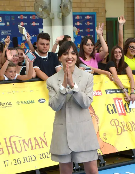 GiFFONI VALE PİANA - 26 Temmuz 2025: Selene Caramazza Giffoni Film Festivali 2025 - 26 Temmuz 2025 tarihinde Giffoni Valle Piana, İtalya.