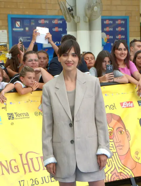 GiFFONI VALE PİANA - 26 Temmuz 2025: Selene Caramazza Giffoni Film Festivali 2025 - 26 Temmuz 2025 tarihinde Giffoni Valle Piana, İtalya.