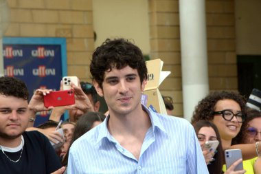 GiFFONI VALİNA PİANA - 26 Temmuz 2025: Nicolas Maupas Giffoni Film Festivali 2025, Giffoni Valle Piana, İtalya.