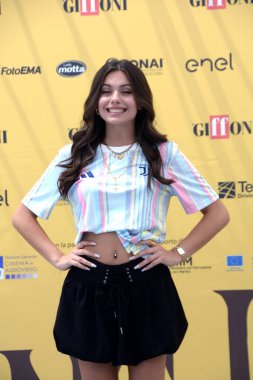 GiFFONI VALİNA PİANA - 18 Temmuz 2025: Lisa Luchetta Giffoni Film Festivali 2025 - 18 Temmuz 2025 tarihinde Giffoni Valle Piana, İtalya.