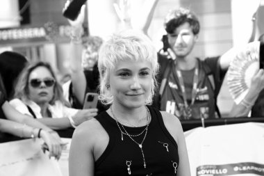 GIFFONI VALLE PIANA - 24 Temmuz 2025: Alessia Gerardi namı diğer Dea Culpa, Giffoni Film Festivali 2025 - 24 Temmuz 2025 tarihinde Giffoni Valle Piana, İtalya 'da.