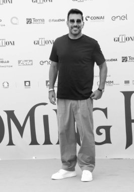 GiFFONI VALİNA PİANA - 18 Temmuz 2025: Edoardo Leo Giffoni Film Festivali 2025 - 18 Temmuz 2025 tarihinde Giffoni Valle Piana, İtalya.