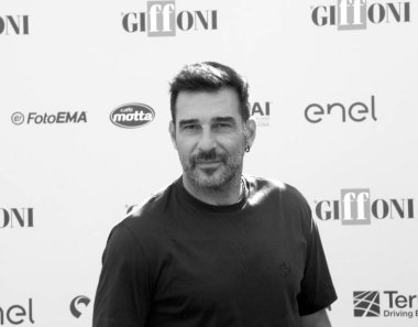 GiFFONI VALİNA PİANA - 18 Temmuz 2025: Edoardo Leo Giffoni Film Festivali 2025 - 18 Temmuz 2025 tarihinde Giffoni Valle Piana, İtalya.