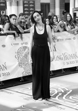 GiFFONI VALLE PİANA - 19 Temmuz 2025: Elena Lietti Giffoni Film Festivali 2025 - 19 Temmuz 2025 tarihinde Giffoni Valle Piana, İtalya.