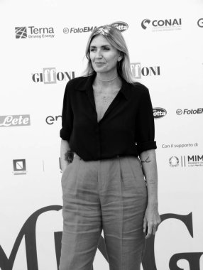 GiFFONI VALİNA PİANA - 23 Temmuz 2025: Chiara Maci Giffoni Film Festivali 2025, Giffoni Valle Piana, İtalya.