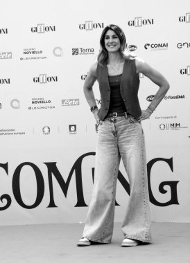 GiFFONI VALLE PİANA - 18 Temmuz 2025: Rachele Sangiuliano Giffoni Film Festivali 2025 - 18 Temmuz 2025 tarihinde Giffoni Valle Piana, İtalya.