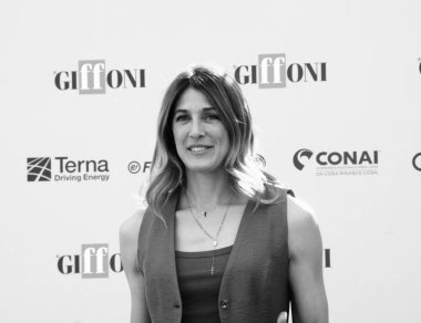 GiFFONI VALLE PİANA - 18 Temmuz 2025: Rachele Sangiuliano Giffoni Film Festivali 2025 - 18 Temmuz 2025 tarihinde Giffoni Valle Piana, İtalya.