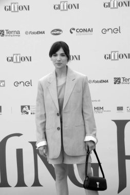 GiFFONI VALE PİANA - 26 Temmuz 2025: Selene Caramazza Giffoni Film Festivali 2025 - 26 Temmuz 2025 tarihinde Giffoni Valle Piana, İtalya.