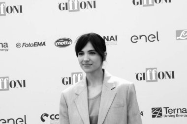 GiFFONI VALE PİANA - 26 Temmuz 2025: Selene Caramazza Giffoni Film Festivali 2025 - 26 Temmuz 2025 tarihinde Giffoni Valle Piana, İtalya.