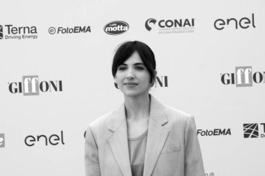 GiFFONI VALE PİANA - 26 Temmuz 2025: Selene Caramazza Giffoni Film Festivali 2025 - 26 Temmuz 2025 tarihinde Giffoni Valle Piana, İtalya.