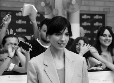 GiFFONI VALE PİANA - 26 Temmuz 2025: Selene Caramazza Giffoni Film Festivali 2025 - 26 Temmuz 2025 tarihinde Giffoni Valle Piana, İtalya.