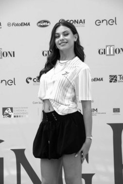 GiFFONI VALİNA PİANA - 18 Temmuz 2025: Lisa Luchetta Giffoni Film Festivali 2025 - 18 Temmuz 2025 tarihinde Giffoni Valle Piana, İtalya.