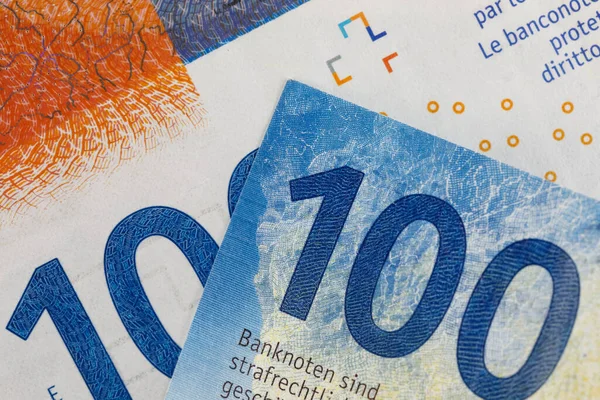 Swiss Franc Notes Can Used Illustrations Many Various Financial Topics — Stock Photo, Image