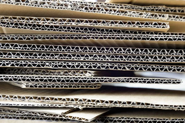 Cardboard Sheets Stacked Top Each Other Shown Close Image Can — Stock Photo, Image