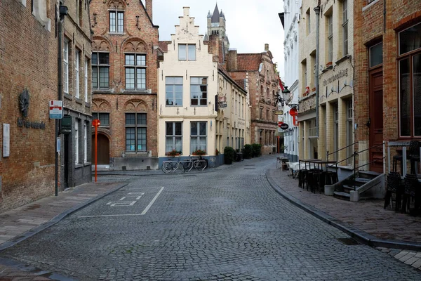 Bruges Belçika Eylül 2022 Eski Kentteki Çok Sayıda Geleneksel Tuğla — Stok fotoğraf