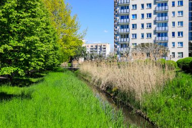 Şehir parkının hemen yakınında Praga Poludnie 'nin Warsa semtinde Goclaw konutlarının apartmanları bulunmaktadır.