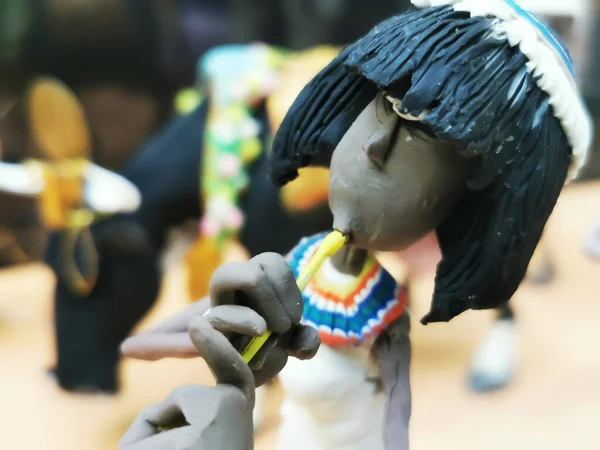 非洲土著人娃娃 — 图库照片