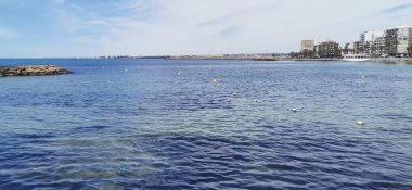 Deniz kıyısı boyunca Akdeniz 'de