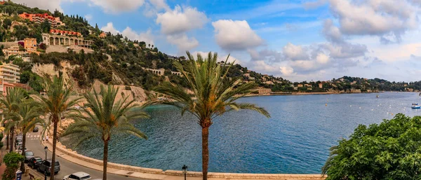 Blick Auf Die Côte Azur Mit Villefranche Sur Mer Einer — Stockfoto