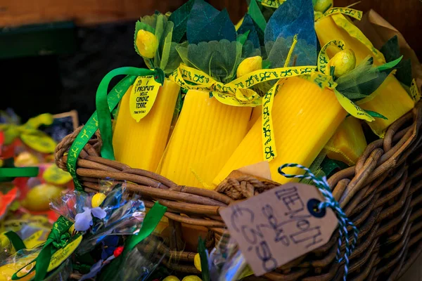 Vernazza Italy June 2022 Souvenir Soap Scented Traditional Ligurian Lemons — Stock Photo, Image