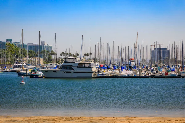 Luxusjachten Und Boote Gemeinschaftshafen Marina Del Rey Meer Los Angeles — Stockfoto