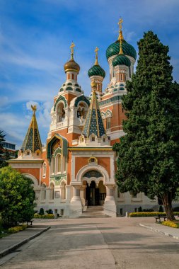 Nice 'teki süslü Aziz Nicholas Rus Ortodoks Katedrali, Batı Avrupa' daki en büyük Doğu Ortodoks Katedrali ve Fransa 'daki bir Ulusal Anıt
