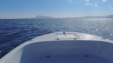 Alicante Costa Blanca İspanya 'nın Akdeniz kıyısında tekne manzaralı