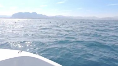 Alicante Costa Blanca İspanya 'nın Akdeniz kıyısında tekne manzaralı