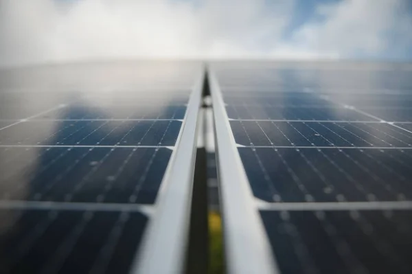 Power solar panels ,alternative clean green energy concept. Environmental protection.