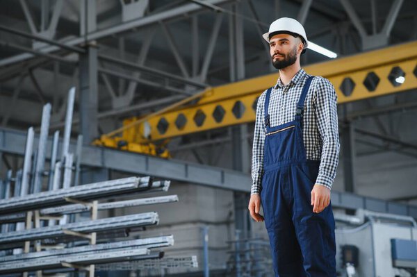 Portrait of Young Professional Heavy Industry Engineer.