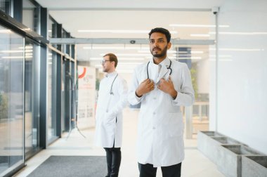 Portrait of a Asian Indian male medical doctor in uniform.