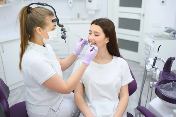Zahnarzt Und Patient Zahnarztpraxis — Stockfoto