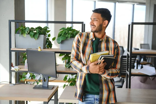 stock image Handsome and young indian Male college student