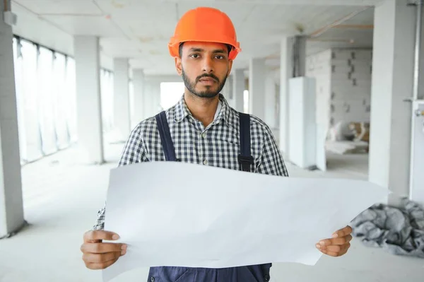 stock image building, construction and people concept. Builder at construction.