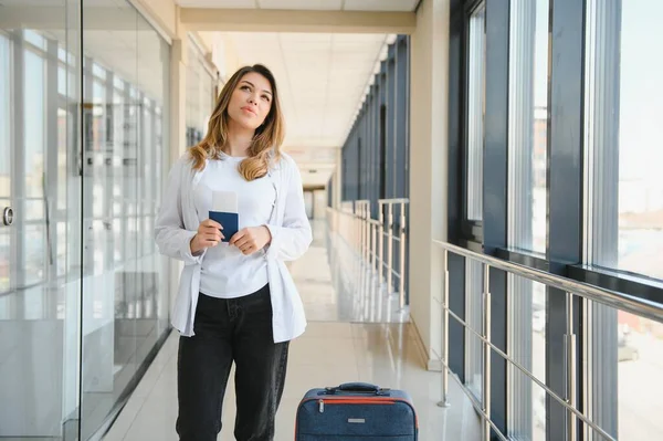 stock image travel concept, people in the airport.