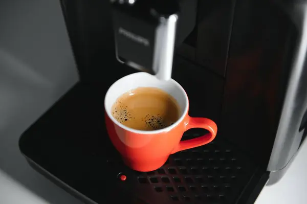 Modern Espresso Coffee Machine Cup Kitchen Stock Photo