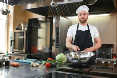 otel ya da restoran yemek mutfak şefi.