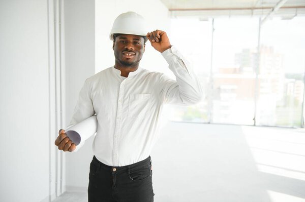 Portrait Beautiful Male Architectural Engineer Royalty Free Stock Images