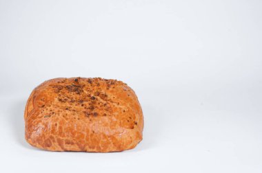 Quark çantası, hamur işi, beyaz arka planda izole edilmiş..