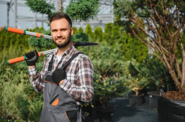 Bahçıvan ağaçları buduyor..